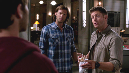 Sam and Dean can't quite believe that Cas had sex. Sam and Dean can't quite believe that Cas had sex.